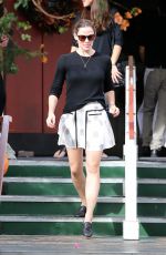 JENNIFER GARNER in Short Skirt Out in Hollywood 11/15/2016