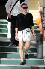 JENNIFER GARNER in Short Skirt Out in Hollywood 11/15/2016