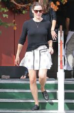 JENNIFER GARNER in Short Skirt Out in Hollywood 11/15/2016