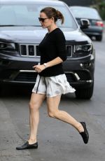 JENNIFER GARNER in Short Skirt Out in Hollywood 11/15/2016