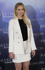 JENNIFER LAWRENCE at Passengers Photocall in Madrid 11/30/2016