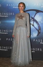 JENNIFER LAWRENCE at Passengers Photocall in Paris 11/29/2016