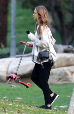 JESSICA ALBA at Coldwater Park in Beverly Hills 11/25/2016