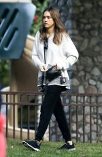 JESSICA ALBA at Coldwater Park in Beverly Hills 11/25/2016