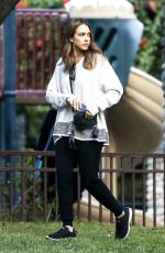 JESSICA ALBA at Coldwater Park in Beverly Hills 11/25/2016