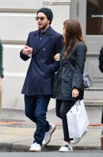 JESSICA BIEL and Justin Timberlake Out Shopping in New York 11/26/2016