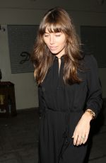 JESSICA BIEL Leaves a Club in West Hollywood 11/16/2016