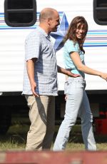 JESSICA BIEL on the Set of 