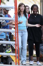 JESSICA BIEL on the Set of 