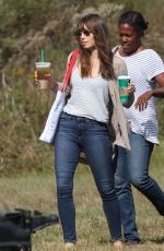 JESSICA BIEL on the Set of 