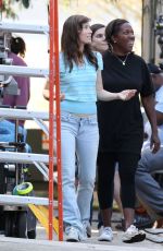 JESSICA BIEL on the Set of 