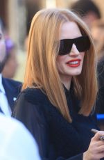 JESSICA CHASTAIN Arrives at Jimmy Kimmel Live in Los Angeles 11/02/2016