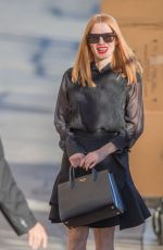 JESSICA CHASTAIN Arrives at Jimmy Kimmel Live in Los Angeles 11/02/2016