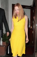 JESSICA CHASTAIN Leaves Madeo Restaurant in Los Angeles 11/04/2016