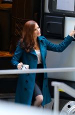 JESSICA CHASTAIN on the Set of 