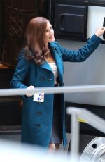 JESSICA CHASTAIN on the Set of 