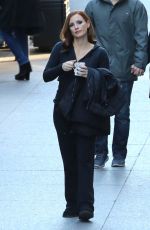 JESSICA CHASTAIN on the Set of 