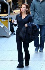 JESSICA CHASTAIN on the Set of 
