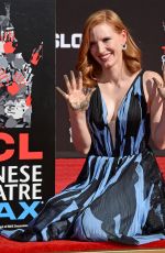 JESSICA CHASTAN at Handprints and Footprints Ceremony at TCL Chinese Theatre in Hollywood 11/03/2016