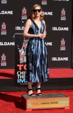 JESSICA CHASTAN at Handprints and Footprints Ceremony at TCL Chinese Theatre in Hollywood 11/03/2016