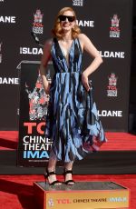 JESSICA CHASTAN at Handprints and Footprints Ceremony at TCL Chinese Theatre in Hollywood 11/03/2016