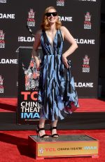 JESSICA CHASTAN at Handprints and Footprints Ceremony at TCL Chinese Theatre in Hollywood 11/03/2016