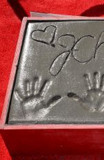 JESSICA CHASTAN at Handprints and Footprints Ceremony at TCL Chinese Theatre in Hollywood 11/03/2016