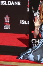 JESSICA CHASTAN at Handprints and Footprints Ceremony at TCL Chinese Theatre in Hollywood 11/03/2016