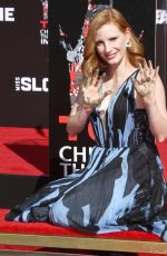 JESSICA CHASTAN at Handprints and Footprints Ceremony at TCL Chinese Theatre in Hollywood 11/03/2016