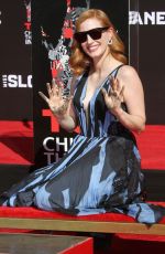 JESSICA CHASTAN at Handprints and Footprints Ceremony at TCL Chinese Theatre in Hollywood 11/03/2016