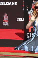 JESSICA CHASTAN at Handprints and Footprints Ceremony at TCL Chinese Theatre in Hollywood 11/03/2016
