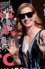 JESSICA CHASTAN at Handprints and Footprints Ceremony at TCL Chinese Theatre in Hollywood 11/03/2016