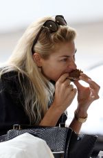 JESSICA HART Out for Breakfast at Cali Press Juice Bar in Bondi Beach 11/09/2016