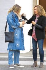KALEY CUOCO Out for Lunch at Porto Villa Restaurant in Beverly Hills 11/16/2016