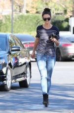 KATIE HOLMES Out for Coffee at Le Pain Quotidian in Westlake Village 11/14/2016