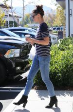 KATIE HOLMES Out for Coffee at Le Pain Quotidian in Westlake Village 11/14/2016