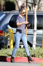 KATIE HOLMES Out for Coffee at Le Pain Quotidian in Westlake Village 11/14/2016