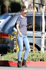 KATIE HOLMES Out for Coffee at Le Pain Quotidian in Westlake Village 11/14/2016
