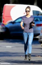 KATIE HOLMES Out for Coffee at Le Pain Quotidian in Westlake Village 11/14/2016