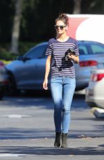 KATIE HOLMES Out for Coffee at Le Pain Quotidian in Westlake Village 11/14/2016