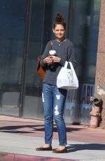 KATIE HOLMES Out in Los Angeles 11/05/2016