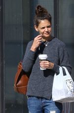 KATIE HOLMES Out in Los Angeles 11/05/2016