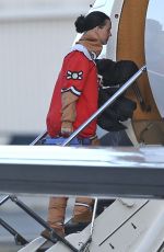 KATY PERRY Boarding at a Private Plane in Van Nuys 11/27/2016