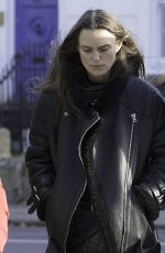 KEIRA KNIGHTLEY Out and About in London 11/22/2016
