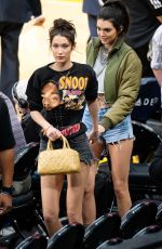 KENDALL JENNER and BELLA HADID at LA Lakers vs Dallas Mavericks Game 11/8/2016