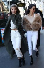 KENDALL JENNER and GIGI HADID Out Shopping in Paris 11/28/2016
