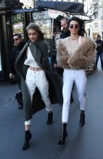 KENDALL JENNER and GIGI HADID Out Shopping in Paris 11/28/2016