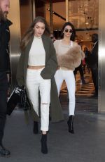 KENDALL JENNER and GIGI HADID Out Shopping in Paris 11/28/2016