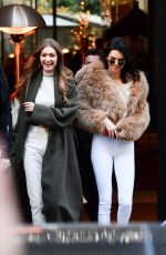 KENDALL JENNER and GIGI HADID Out Shopping in Paris 11/28/2016