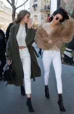 KENDALL JENNER and GIGI HADID Out Shopping in Paris 11/28/2016